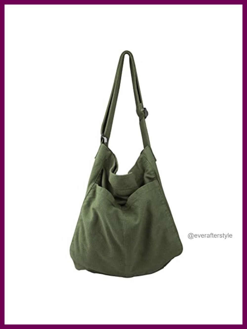 Canvas Hobo Crossbody Shoulder Tote Bag Multi-Pocket Casual Purse Messenger